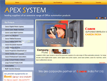 Tablet Screenshot of apexsystem.net